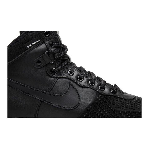 Nike Lunar Force 1 Duckboot Mens Lifestyle Leather Black/Gum 805899 003 NEW main image 7